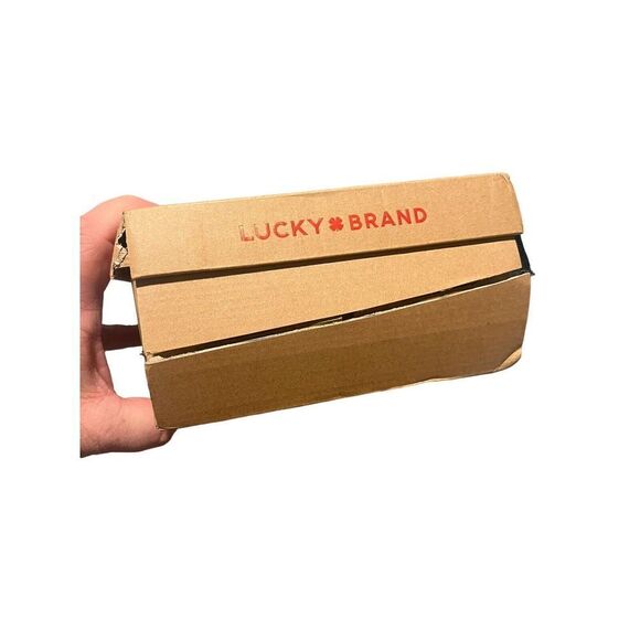 Lucky Brand Ankle Bootie Womens 6.5 M Leather Victorey Black Boot 2.5 Inch Heel - Picture 7 of 9